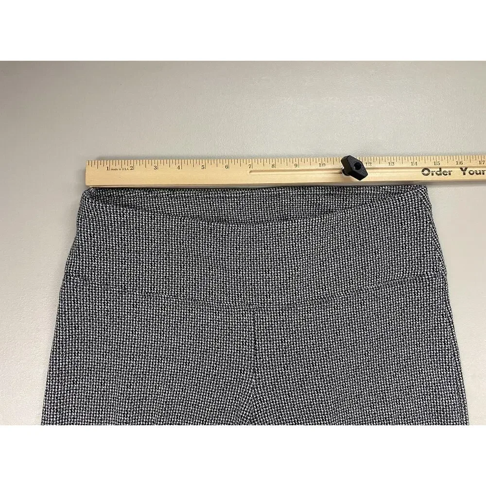 J Jill Wearever Smooth Fit Slim Leg Pants Small Black Houndstooth Career 29x28 - Picture 5 of 12